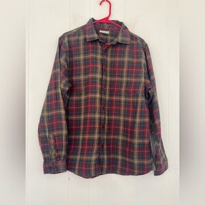 Carbon 2 Cobalt Men's Plaid Flannel Long Sleeve Button-Down Shirt Size Medium